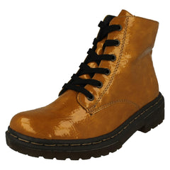 Ladies Rieker Lace Up Detailed Ankle Boots 78240