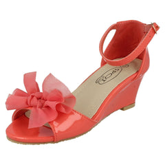 Girls Spot On Summer Wedge Sandals