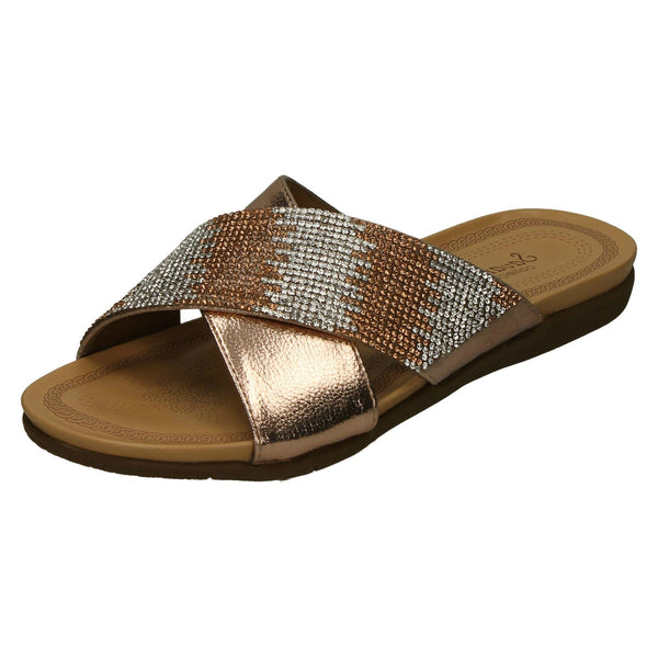 Ladies Casual Savannah Jeweled Sandals