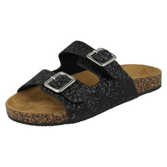 Girls Spot On Glitter Sandals