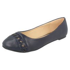 Ladies Anne Michelle Slip On Flat Shoes