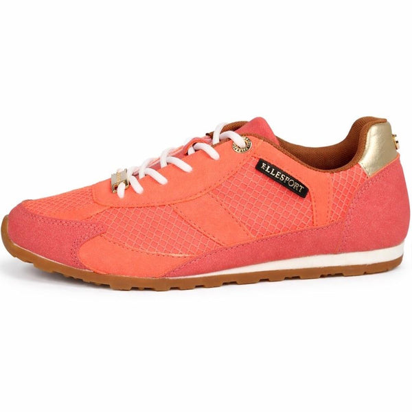 Ladies Elle Sport Retro Lace Up Mesh Trainers F7575