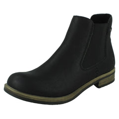 Ladies Rieker Elasticated Gusset Panel Chelsea Boots 72254