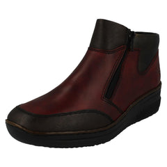 Ladies Rieker Fleece Lined Ankle Boots 48754