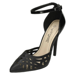 Ladies Anne Michelle Ankle Strap Court Shoes