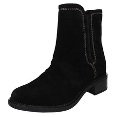 Ladies Clarks Zip Mid Calf Ankle Boot Maye Zip
