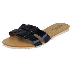 Ladies Savannah Flat Two Strap Mule
