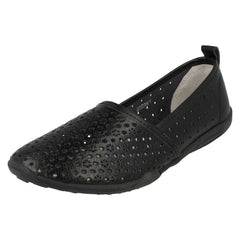 Ladies Down To Earth Flat Comfort Slip On Shoes