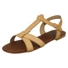 Ladies Savannah X Stap T Bar Sandal