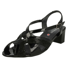 Ladies Padders Heeled Slingback Sandals Charm