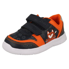 Boys Clarks Light Weight Fox Detailed Shoes Ath Dot T