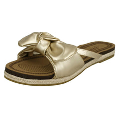 Ladies Savannah Flat Rope Edged Mules