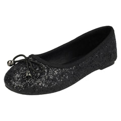 Girls Spot On Glitter Ballerinas