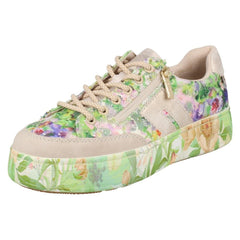 Ladies Rieker Floral Platform Trainers M7711