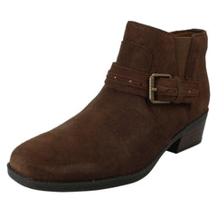 Ladies Clarks Block Heel Ankle Boots Danyelle Wish