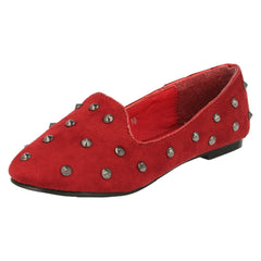 Girls Cutie Studded Loafer Flat Shoes