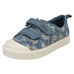 Boys Clarks Variety Detailed Canvas Shoes City Bright