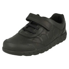 Boys Clarks Hook & Loop Fastening School Shoes Leader Pass