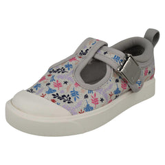 Girls Clarks Casual T-Bar Shoes City Dance