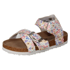 Girls Spot On Flat Strap Sandals H0364