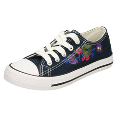 Girls Spot On Lace Up Pumps