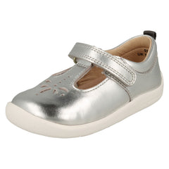 Girls Startrite T-Bar Laser Detailed Shoes Puzzle