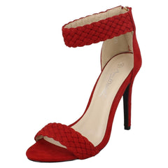 Ladies Anne Michelle Braided Ankle Strap Sandals