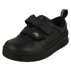 Boys Clarks Dinosaur Detailed School Shoes Palmer Steggy