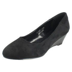 Ladies Spot On Wedge Heel Shoes F90157