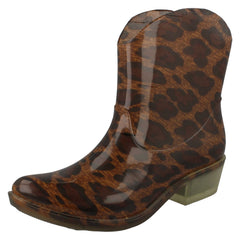 Ladies Spot On Cowgirl Ankle Wellington Boots