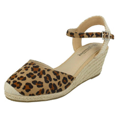 Ladies Savannah Mid Rope Wedge Espadrilles F2274
