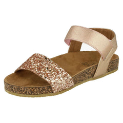 Girls Spot On Glitter Mules
