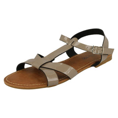 Ladies Savannah X Stap T Bar Sandal