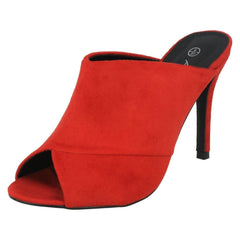 Ladies Anne Michelle High Heel Mule Sandals F10763
