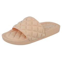 Ladies Spot On Quilted Sliders F00388