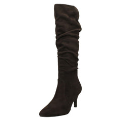 Ladies Spot On Knee High Boots F51243