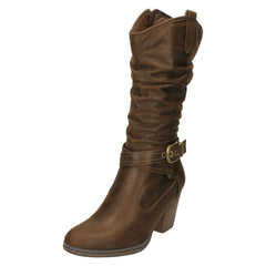 Ladies Down To Earth Calf Length Boots