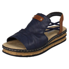Ladies Rieker Wedge Sandal 62962