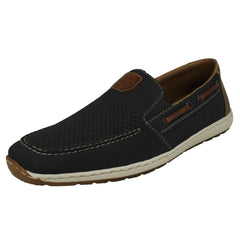 Mens Rieker Cut Out Detailed Summer Slip On Shoes 08866