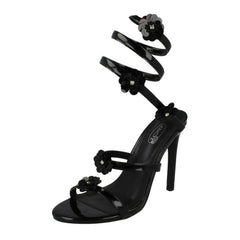 Ladies Spot On High Heel Strappy Sandals