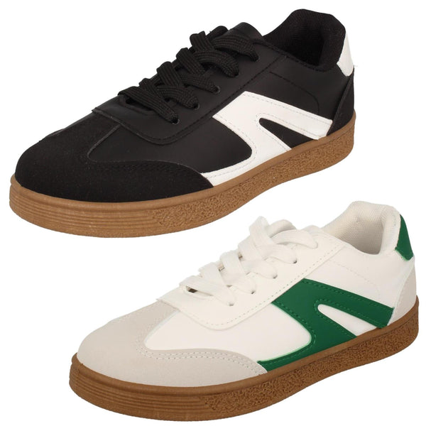 Boys Spot On Lace Up Trainers N1167