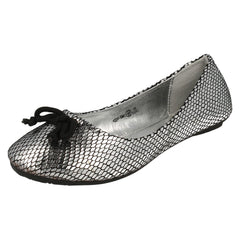 Girls Cutie Bow Detail Ballet Shoes H2241