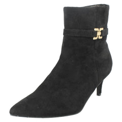Ladies Anne Michelle Zip Fastening Microfibre Heeled Ankle Boots F51250