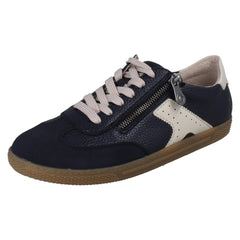 Ladies Rieker T-Shaped Suede Detail Trainers L9700