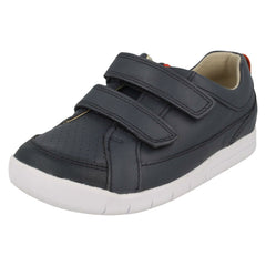 Boys Clarks Casual Hook & Loop Fastening Shoes Emery Walk T