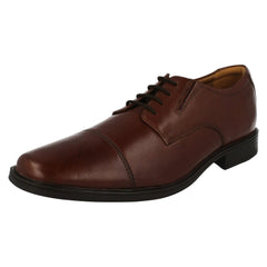 Mens Clarks Formal Lace Up Shoes Tilden Cap