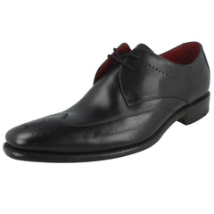 Mens Loake Brogue Lace Up Leather Shoes Stitch