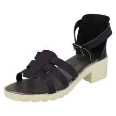 Girls Spot On Buckle Strap Sandals