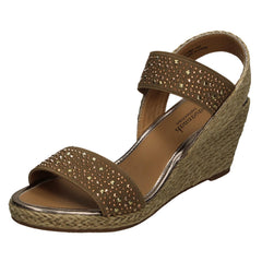 Ladies Savannah High Wedge Sandals F10908
