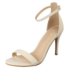 Ladies Anne Michelle High Heeled Wide Fit Evening Sandals F12109